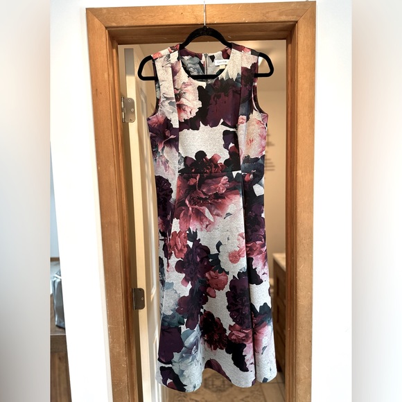 Calvin Klein Dresses & Skirts - Calvin Klein Floral Fit & Flare Midi Dress Size 10